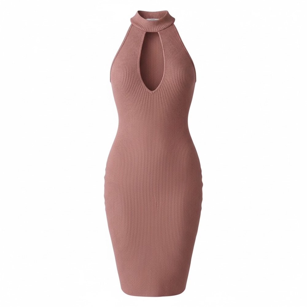 FashionNova Pink Sleeveless Sweater Dress